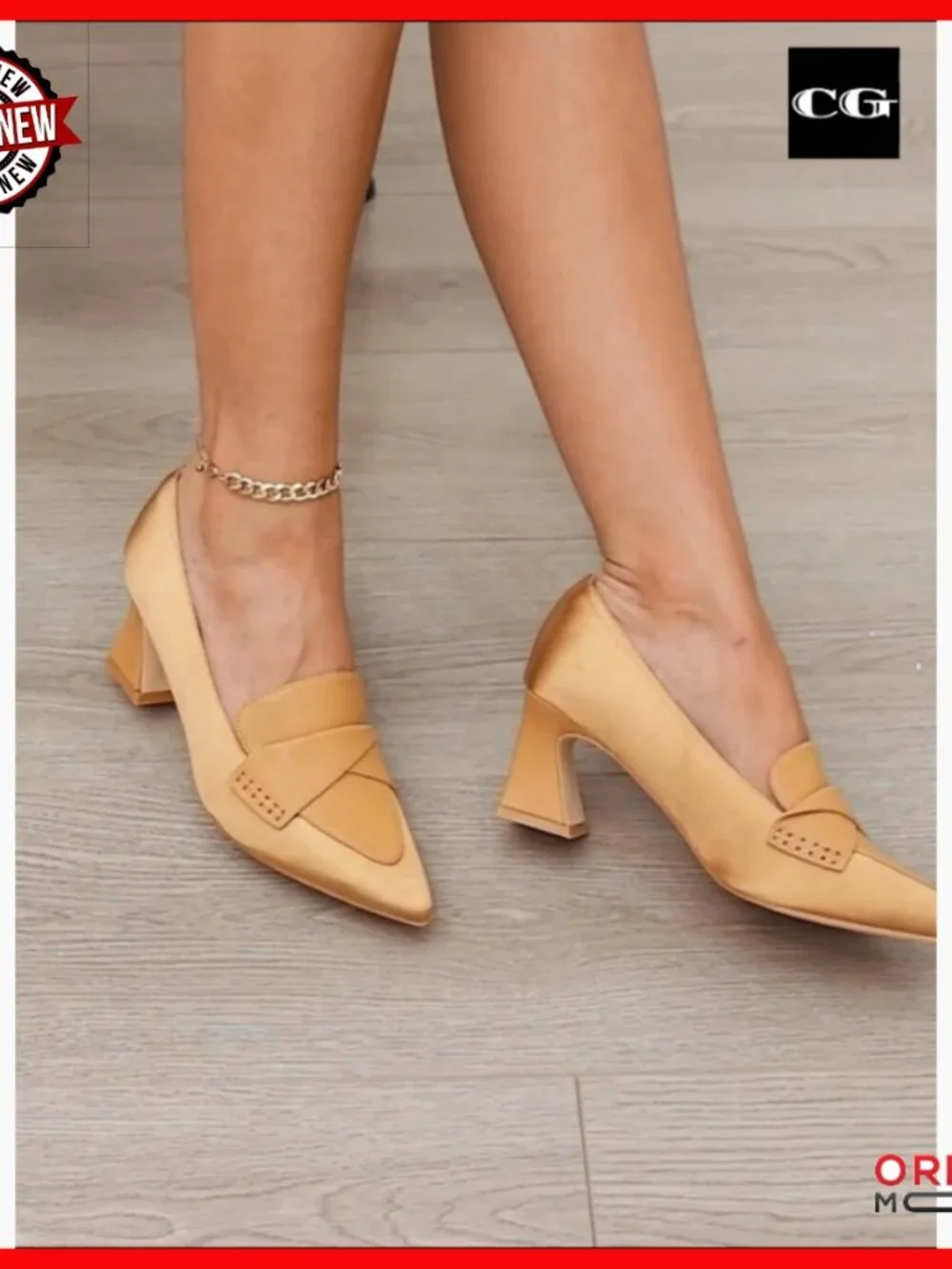 Chunky Block Low Heel Pumps Stitching Retro Office Dress Shoes